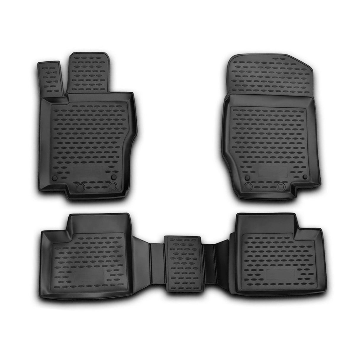 Mercedes M Class Floor Mats - Omac - Rubber TPE - Black - '05-'11 Mercedes M Class Floor Mats - Omac - Rubber TPE - Black - '05-'11
